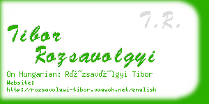 tibor rozsavolgyi business card